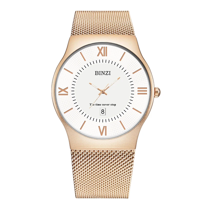 

Fashion Top Brand Men Watches Luxury Casual Quartz Watch Slim Mesh Steel Waterproof Sports Watch For Men 2019 Relogio Masculino