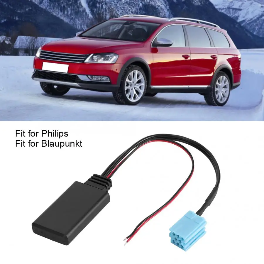 ISO 8Pin Bluetooth AUX Стерео Радио беспроводной аудио адаптер 8Pin для VW VDO Dayton Blaupunkt Philips Delta Beta концертный хор