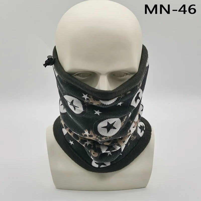 N-46 Модная мужская зимняя однотонная бандана, повязка на голову, шарф, теплый Многофункциональный бесшовный трубчатый головной шарф, маска для лица, кольцо, шарф унисекс - Цвет: N-46