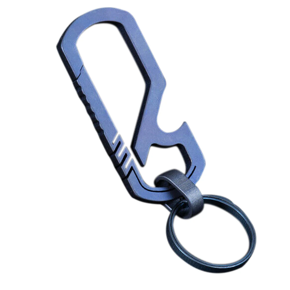 

Lightweight Titanium Keychain Backpack Hanging Buckle Outdoor Hiking Carabiner EDF88