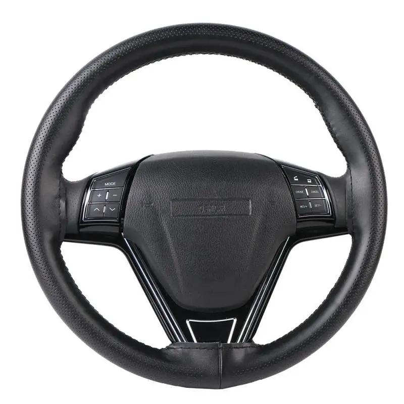 Чехол рулевого колеса автомобиля из натуральной кожи дышащий дизайн оплетка