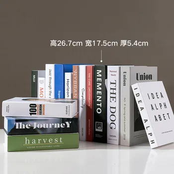 

Artificial Book Simulation Book Ornament All-English Study Table Top-set Simple and Modern Net-type Photo-photography Prop Book