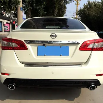 

UBUYUWANT Car Rear Bumper Protector For Nissan Sentra 2012 2014 Rear Bumpers Lip Diffuser Decoration Skid Plate Bumper Cover