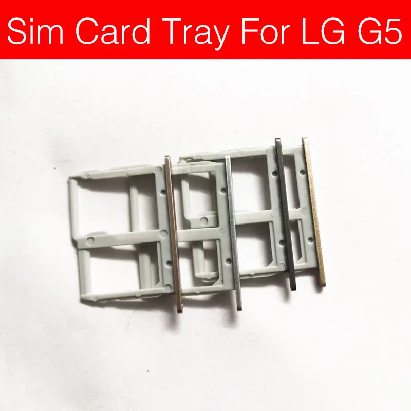 Держатель лотка для карт памяти SD и sim-карты для LG G5 G6 F700S, устройство для чтения sim-карт, слот, адаптер, замена, запчасти, аксессуары