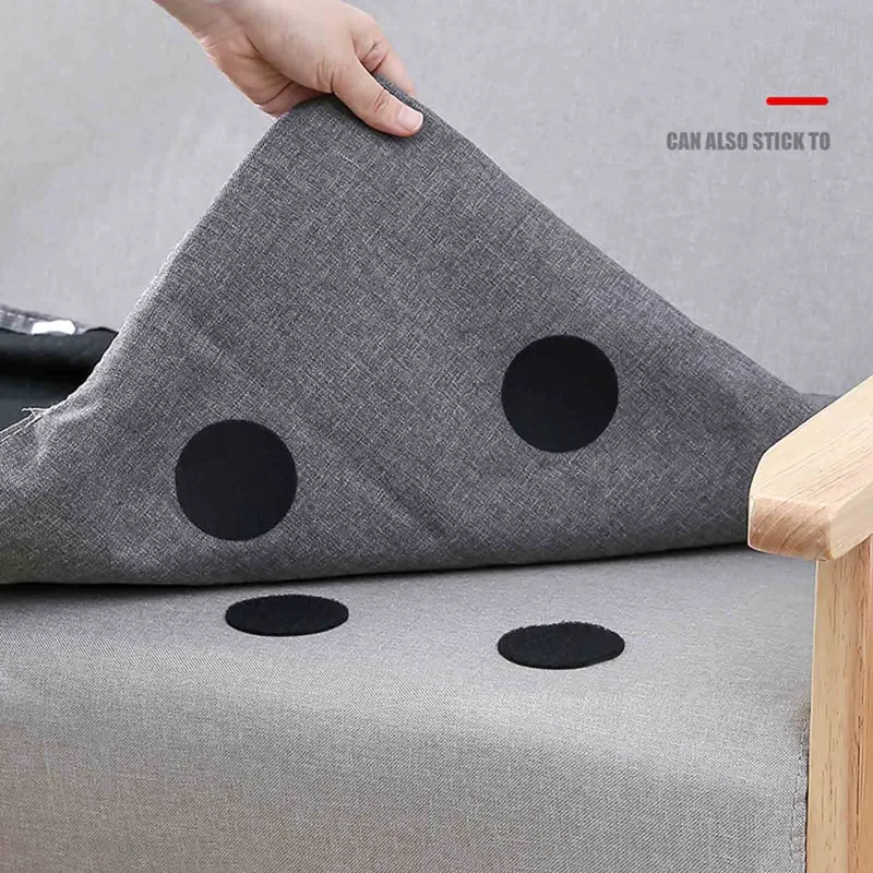 

5Pairs Non-Slip Stickers Self Adhesive Hook Loop Fastener Tape Locking Dots Bed Sheet Sofa Fix Clip Floor Rug Carpet Mat Gripper