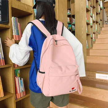 

JULYCCINO Backpack Solid Color College Wind Large Capacity Bag Fashion Casual Outdoor Travel Backpacks New Women mochila mujer