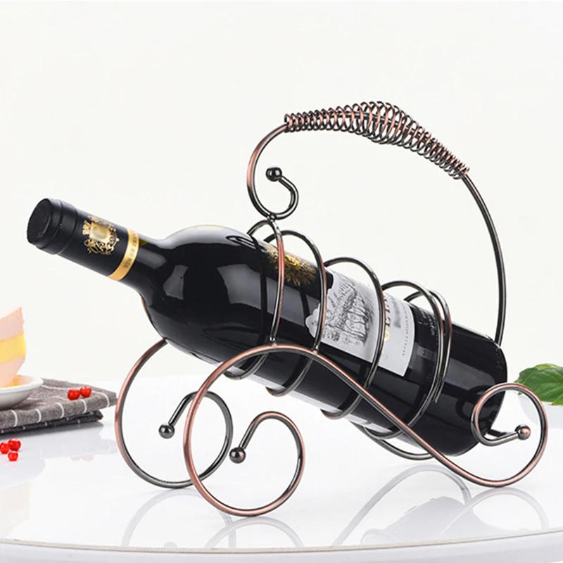 Креативная металлическая стойка для вина барная винтажный нержавеющий