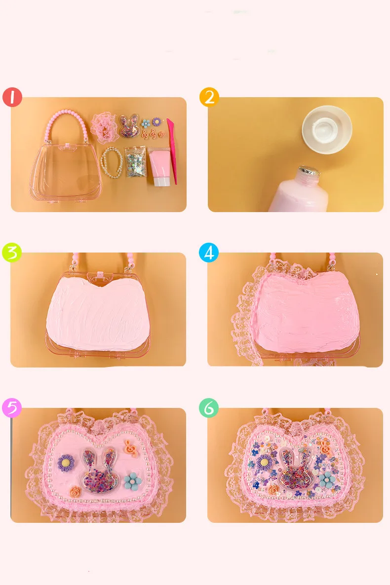 Детский творческий DIY Монтессори крем клей мультфильм сумочка коробка для хранения обучающая игрушка материал сумка подарки на день рождения для детей