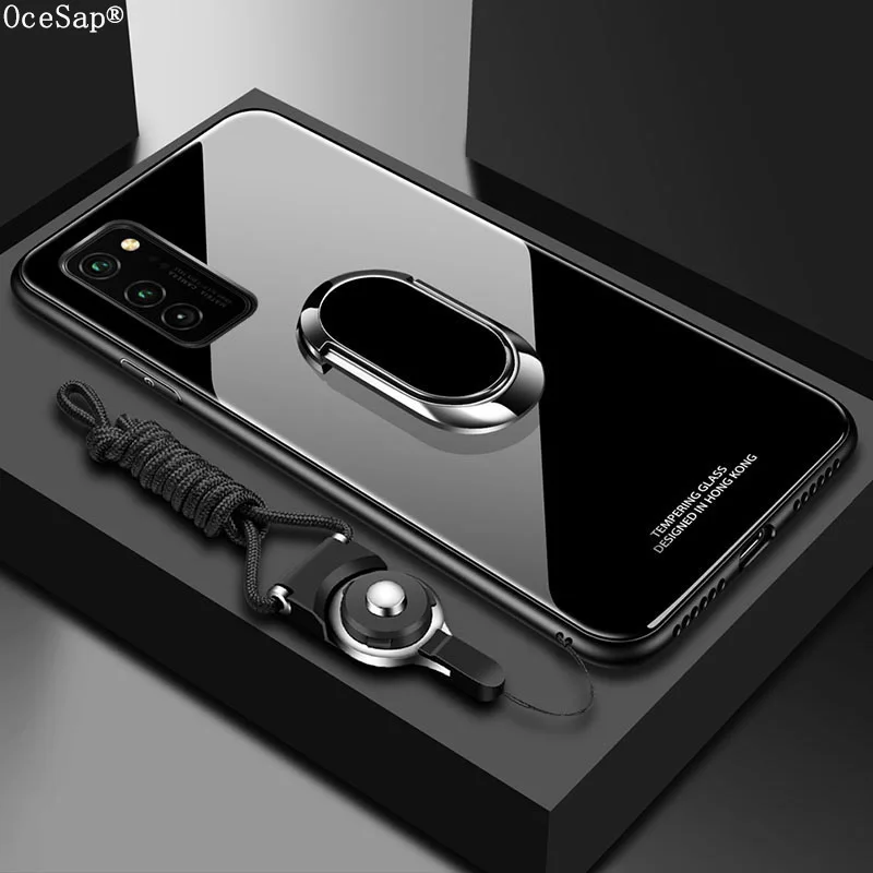OceSap для Samsung Galaxy S20 Plus Ультра чехол твердое закаленное стекло с подставкой кольцо