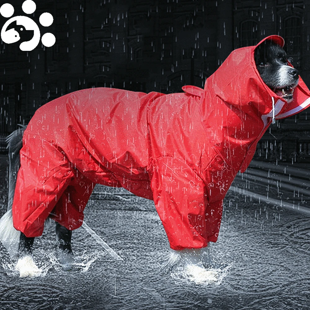 LargeSmallDogRainCoatsWaterproofPetDogsRainCoatDogHoodie