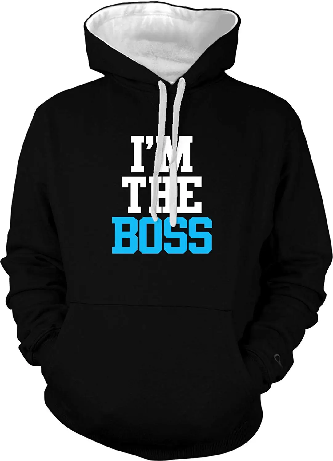 Amdesco Мужская Двухцветная Толстовка с капюшоном I'm The Boss |