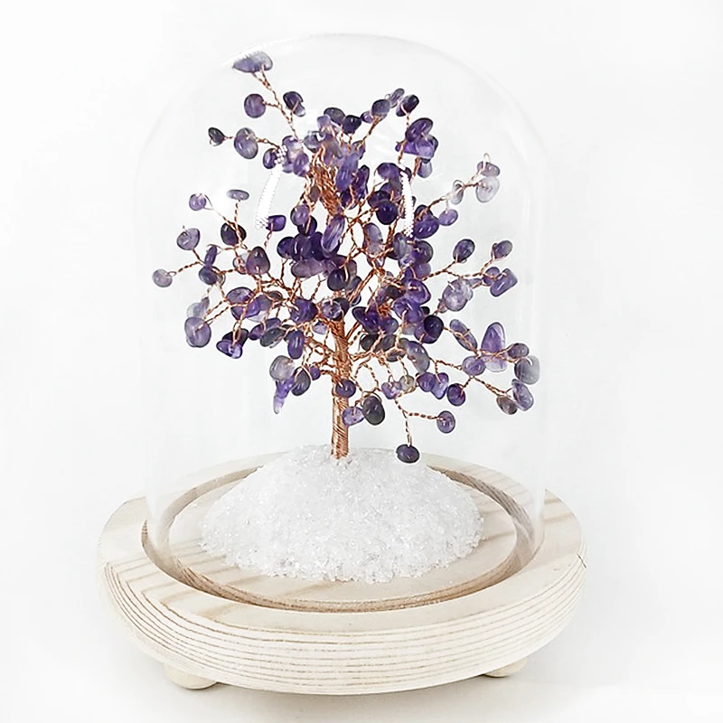  1PC Natural Crystal Amethyst specimen Quartz Amethyst Tree Home Decoration Color Study Bedroom Heal - 4000440486473