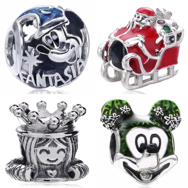 4 pcs Tibet silver Santa Sleigh Charms 19x17mm DIY Jewellery Making crafts