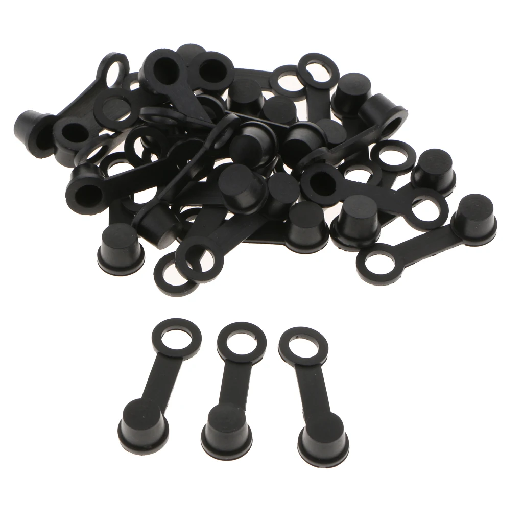 30PCS Brake Bleeder Screw Caps Grease Zerk Fitting Cap Rubber 