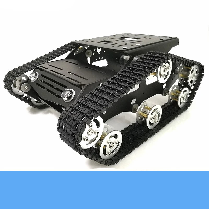 Metal Tank Chassis Kit Y100 Smart Crawler Robot Platform 33GB-520 DC Motor Aluminum Alloy Wheel Plastic Track DIY Toy Metal Tank Chassis Kit Y100 Smart Crawler Robot Platform 33GB-520 DC Motor Aluminum Alloy Wheel Plastic Track DIY Toy