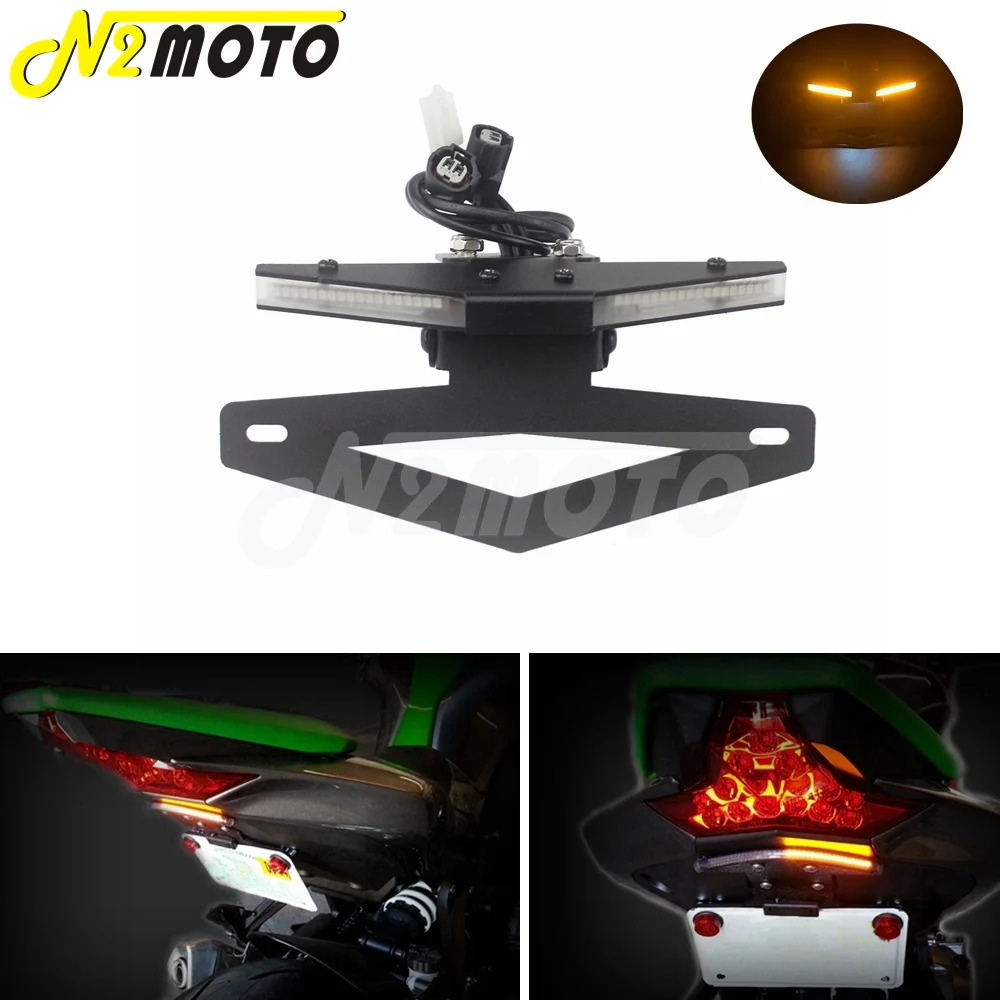 Motorcycle Rear Stealth Fender Eliminator License Plate Bracket Tail