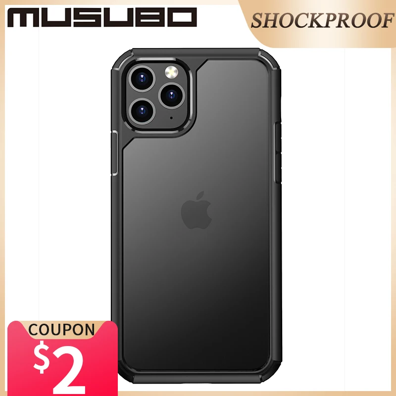 Musubo Мягкий Силиконовый противоударный чехол для iPhone 11 Pro Max ультра прозрачный