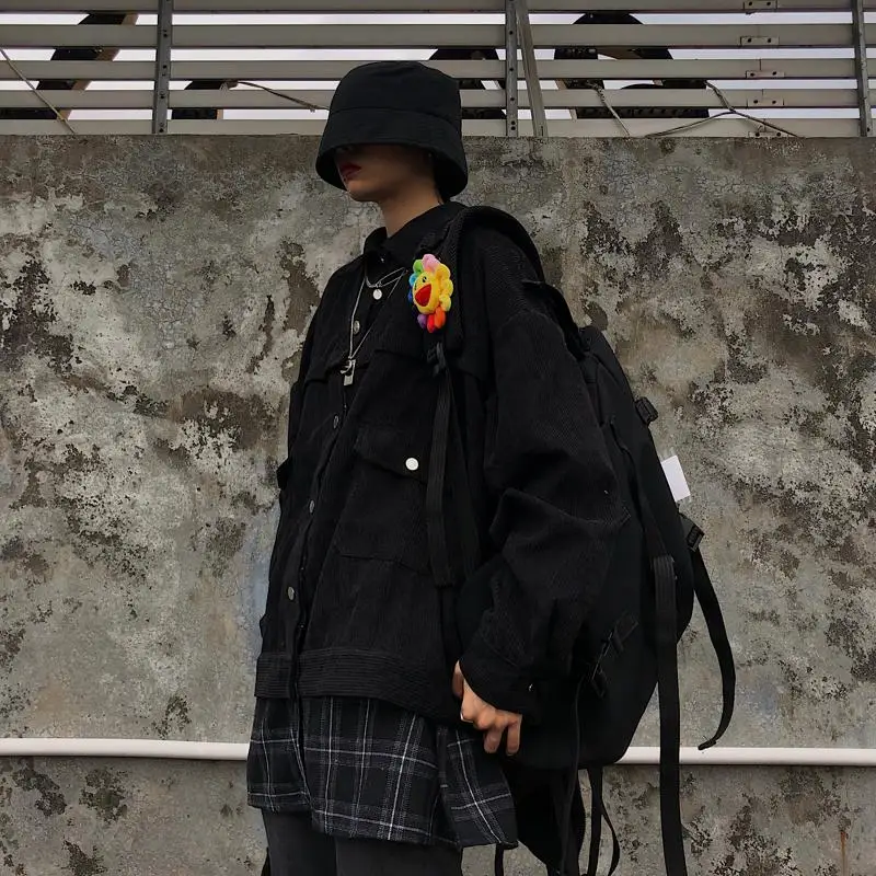 Neploe Вельветовая клетчатая Лоскутная куртка осень зима корейский Harajuku поддельный Двухсекционный жакет для женщин и мужчин повседневная верхняя одежда 55778