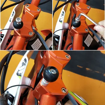 

Motorcycle Handlebar Clamp Base Rubber Ball Mobile Phone Holder Fixed Base for BMW Kawasaki General Motorcycle