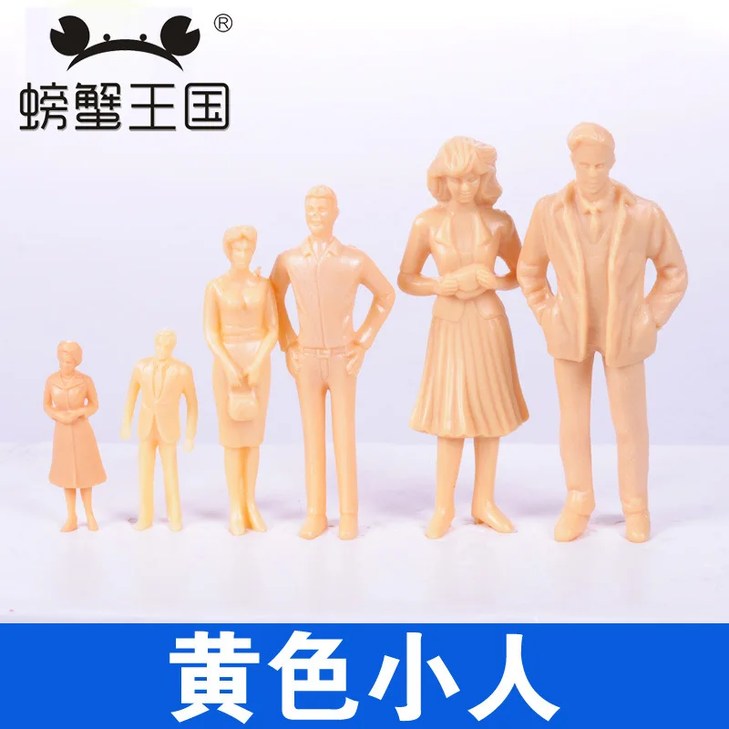  DIY Sand Table Building Model Material Landscape Scene Model Yellow Villain Unpainted 5-Pack