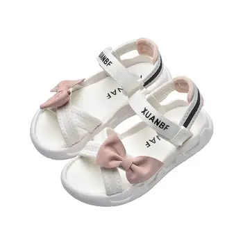 

Children's Sandals Baby Girls Shoes Non-slip pu Leather Toddler Princess Shoes Summer Fashion Bow Kids Sandals