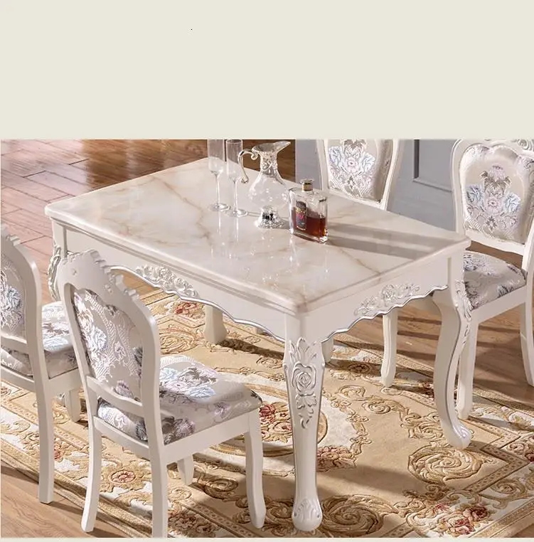 Marmol Pliante Dinning Set Piknik Masa Sandalye Escrivaninha Деревянный Европейский De Jantar Mesa Comedor Bureau Tablo обеденный стол