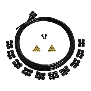 

29.5Ft Misting Cooling System Mist Nozzles and Adapter Mister Sprinkle for Patio Garden Greenhouse Fan Trampoline