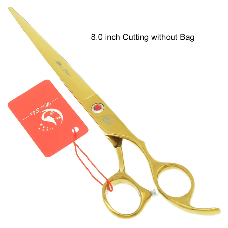 HB0285 no Bag 8," ножницы для стрижки домашних животных 440C профессиональные ножницы для стрижки собак филировочные ножницы изогнутые Tesoura с расческой поставщики товаров для животных HB0284 - Цвет: HB0285 no Bag