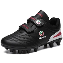 Детская обувь Спорт на открытом воздухе легкий шарф для мальчиков и для девочек, обувь для футбола, тренировочные кроссовки черные, синие дети студент футбольная обувь