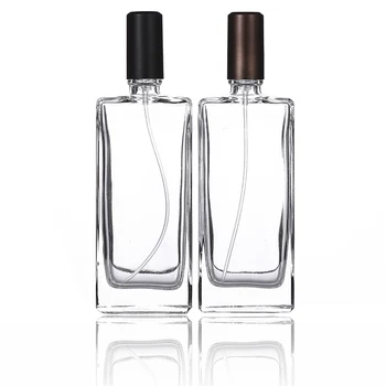 

High Quality 50ml Spray Bottle Empty Square Glass Refillable Perfume Fragrance Scent Pump Fine Mist Atomizer Liquid Container