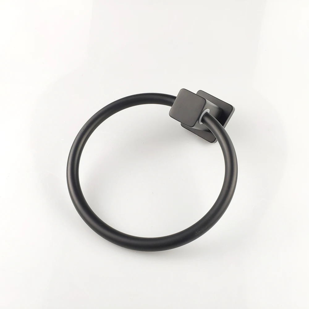 Hole Free Space Aluminum Towel Ring Circular Towel Rack Towel Ring Rack