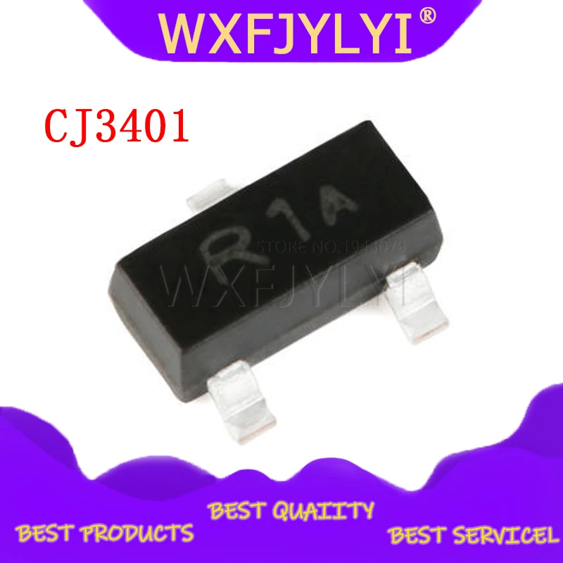 10 шт. оригинальный транзисторный чип CJ SOT-23 CJ3401 R1 MOS транзистор MOSFET | Электронные