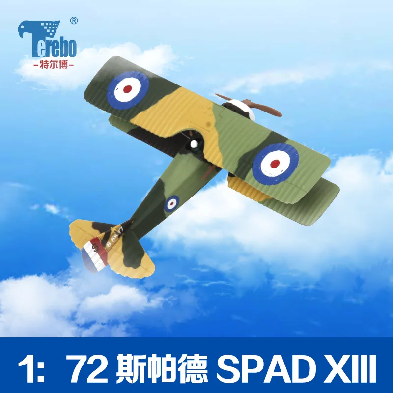Terebo 1: 72 Spald битва модель самолета истребитель моделирование военные орнаменты SPAD-XIII коллекция подарок