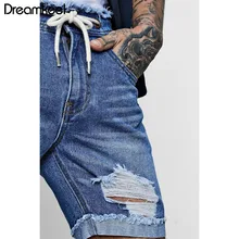 Мужские модные шорты, рваные джинсовые шорты прямого кроя с карманами 3XL, повседневные синие шорты, одежда для мужчин, спортивные штаны Y