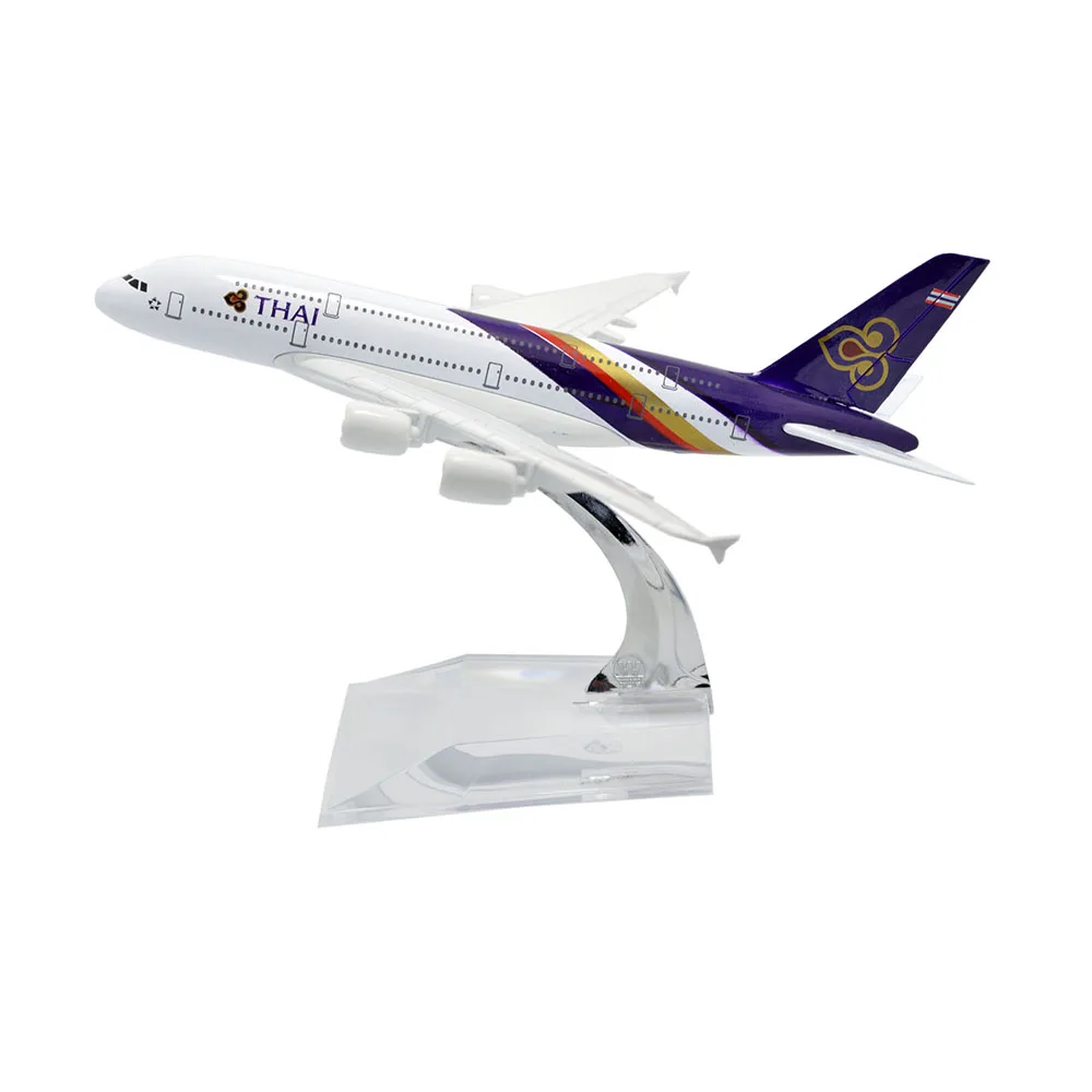 Династия Тан (TM) 1:400 16 см воздушный автобус A380 тайские авиалинии металлическая