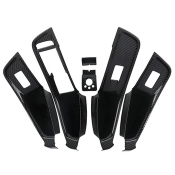 

Car Window Glass Lifting Buttons Frame Door Storage Box Cover Trim 6Pcs For A3 8V 2014-2018 Lhd