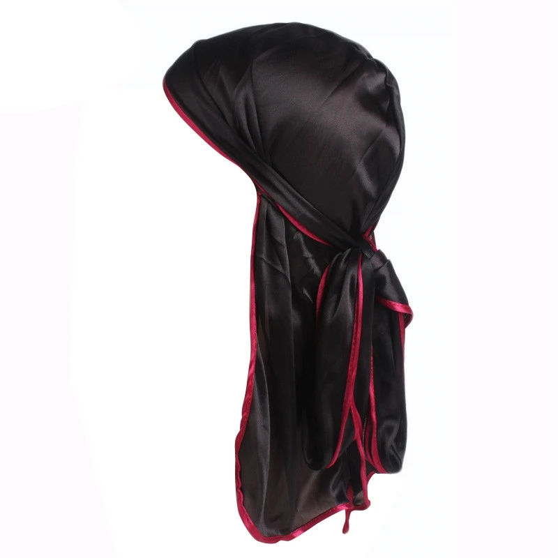 C Уличные походные шарфы Doo Rags с длинным хвостом шелковистая тюрбан шапка Повязка На Голову Бандана головные уборы одежда аксессуары - Цвет: C