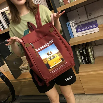 

School-Bags Travel Backpack Sequins Heart-Shaped Glitter-Shoulder Teenage-Girls Women