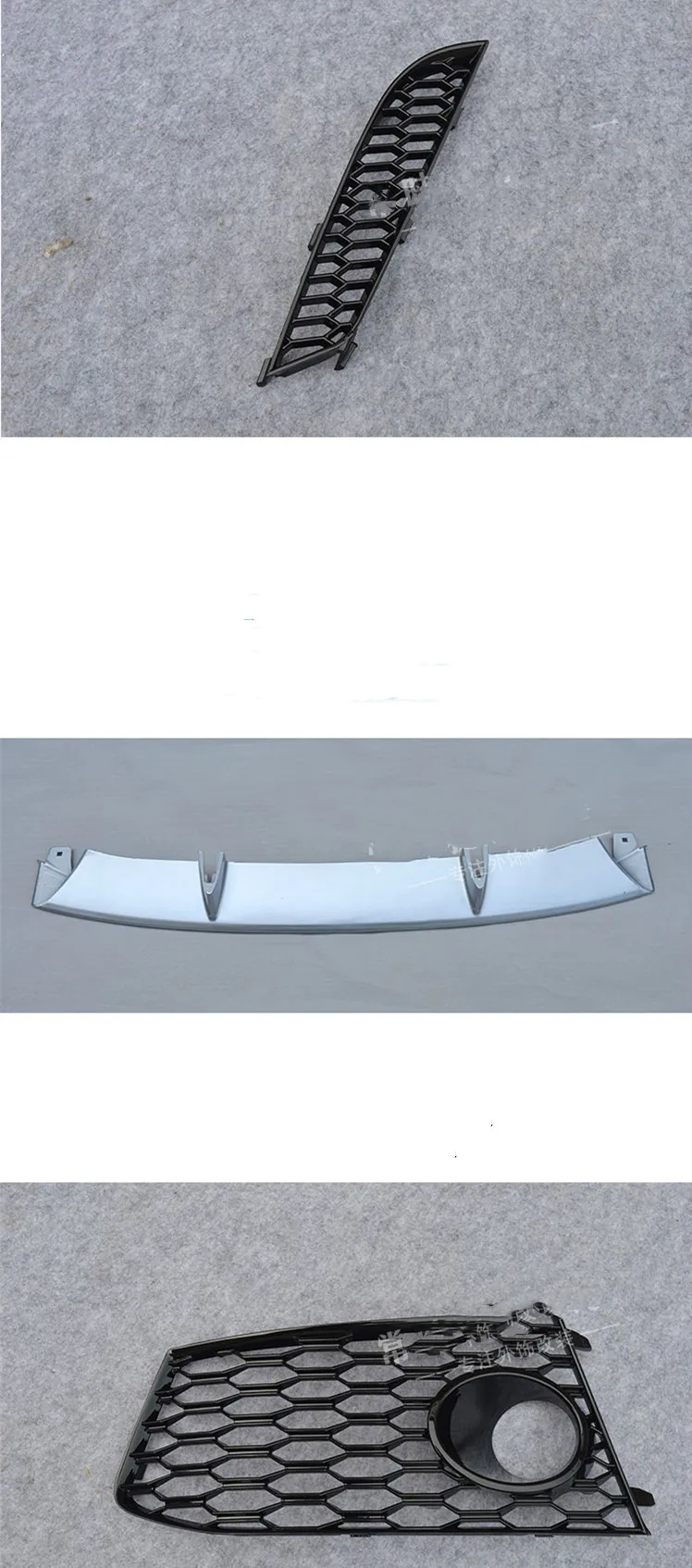 Car Exterior Accessories Car Front Bumper Lip Fog Lamp Wind Knife Cover Trim Assembly for Audi A6L A7 RS6 RS7 09-18