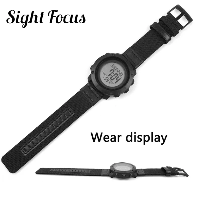 Sight Focus 24мм нейлоновый ремешок для часов для серии Suunto TRAVERSE Alpha Traverse Alpha, Suunto 9, Suunto 9 baro, Spartan sport, ремешок Essential для часов Essential Band Черный армейский зеленый синий кафе