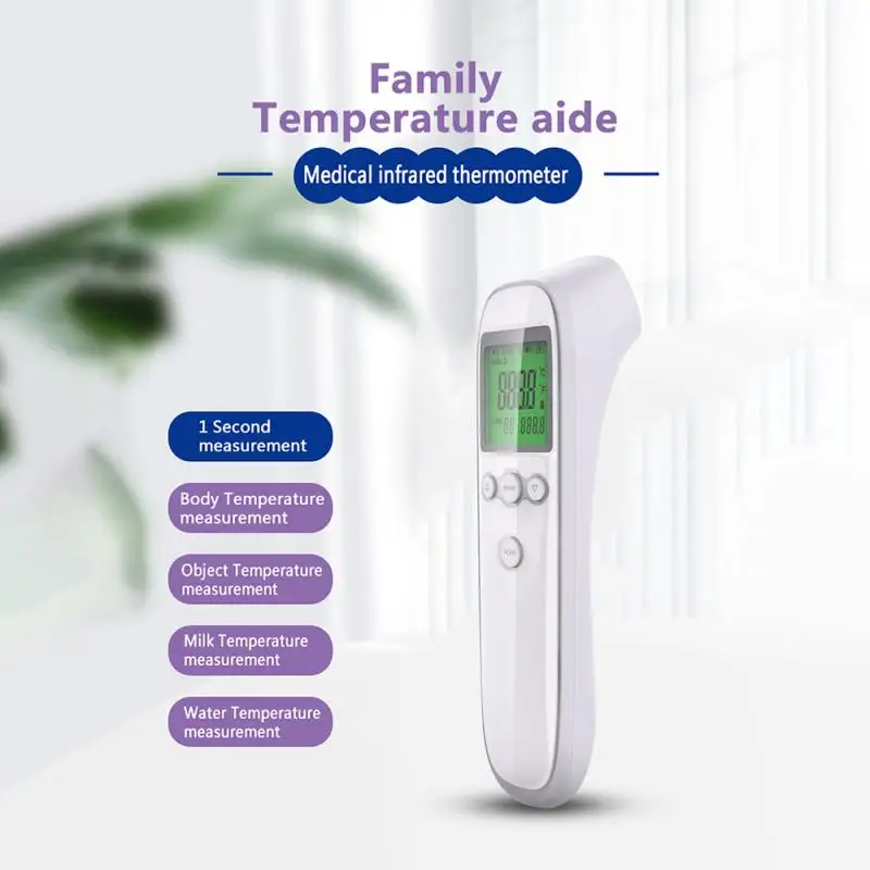 

2020 Newest Non Contact Digital Infrared Thermometer Forehead Body Pyrometer Muti-fuction LCD high precision infrared temperatur