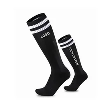 Wholesale OEM Color Logo Design Cushioned Sports Athletic Custom Football Socks