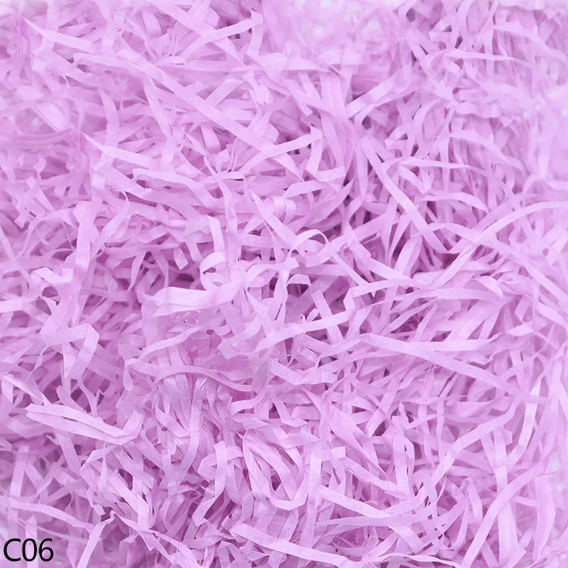 50/100g DIY бумажная рафия на свадьбу, день рождения, наполнитель подарочной коробки поставки измельченные морщинка Бумага Конфетти Для новогоднее; рождественское Декор - Цвет: C06