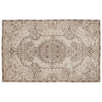 

Handmade Beige Vintage English English Area Rug 163x263 Cm-5'4''X8'8''