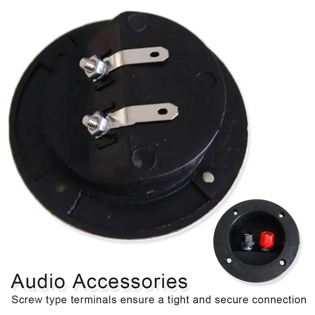 

Plug Round Boxes wiring board terminal clip 2 bit 80mm Subwoofer Speaker audio and video Parts