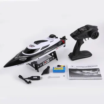 

HONGXUNJIE RC boat HJ806 47cm 2.4G RC 30km/h High Speed Racing Boat Water Cooling System Flipped Omni-directional Voltage Promp
