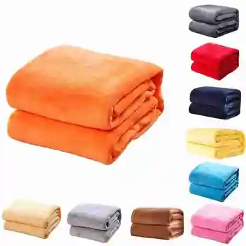

Soft Warm Coral Fleece Blanket Winter Sheet Bedspread 70*50cm Flannel Mechanical Size Thin Throw Sofa Light Plaid Blankets W0R0
