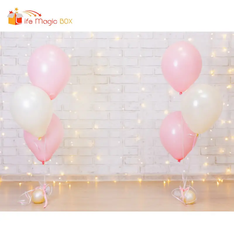 LIFE MAGIC BOX Background for Photo Shoot Pink Balloons Baby Shower Birthday Photography Backdrops | Электроника