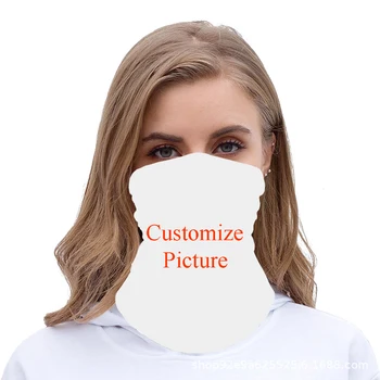 

Customized Printed Ice Silk Fabric Scarf Variety Magic Headband Veil HeadScarf Scarves Face Mesh Bandanas Mouth Mask
