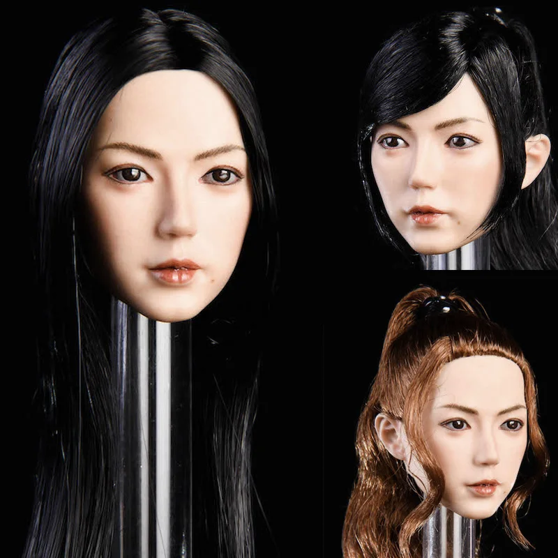 Collellctible YMT019 1:6 весы красивые азиатские женские головы лепить модель jing жажда для 12 ''фигурка тела